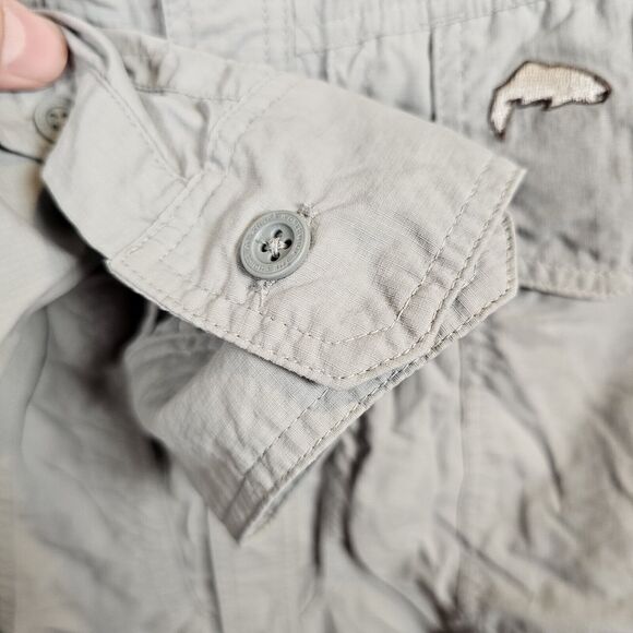 Simms Guide Series Shirt Mens Size 2XL XXL Fishing Vented Roll Tab Long Sleeve - Picture 5 of 11